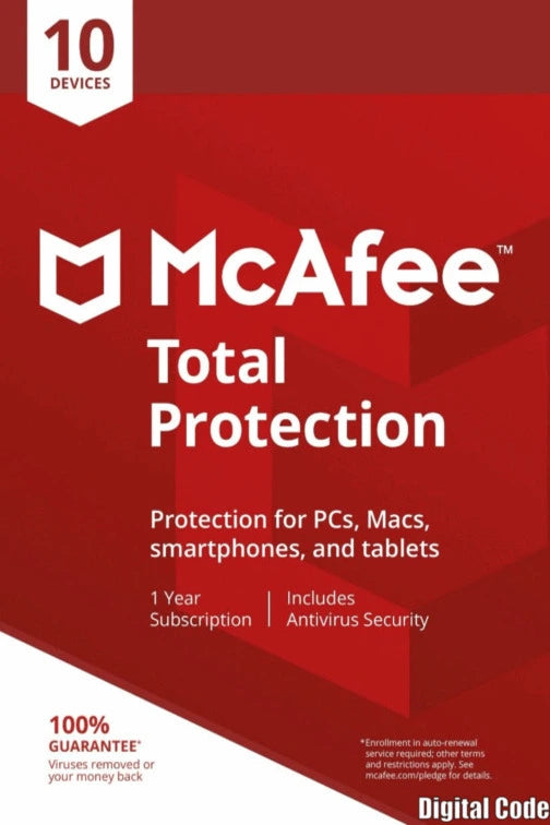 McAfee Total Protection Premium 10 devices 1 Year